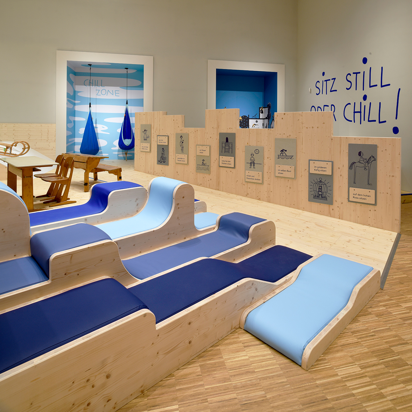 von GROTE Ausstellungsgestaltung und Design — Stiftung Humboldt Forum im  Berliner Schloss Sonderausstellung für Kinder „Nimm Platz!“
